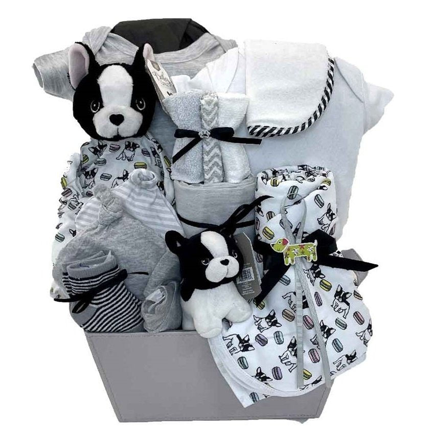 My First Doggy - Glitter Baskets - Gender Neutral Baby Gift Basket