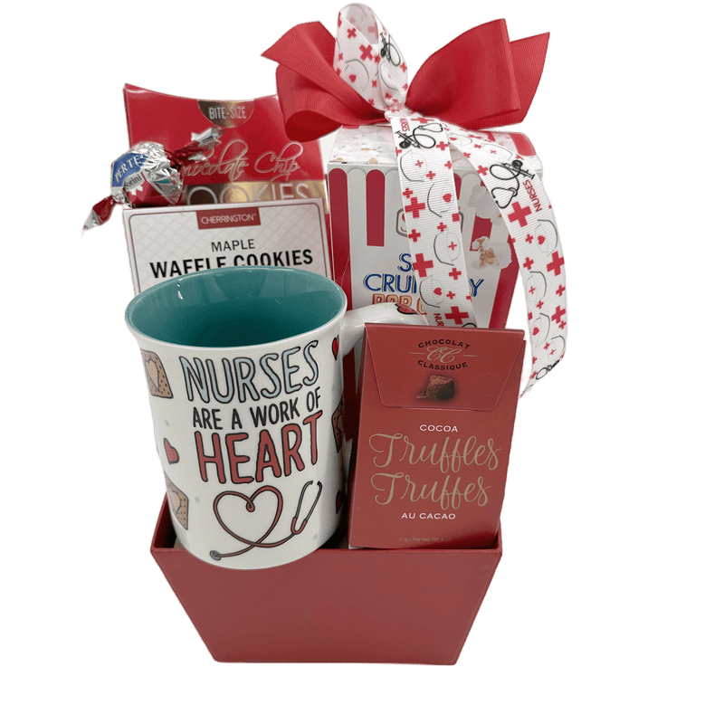 Nurses are a Work of Heart - Glitter Baskets - Food, Beverages & Tobacco > Food Items > Food Gift Baskets