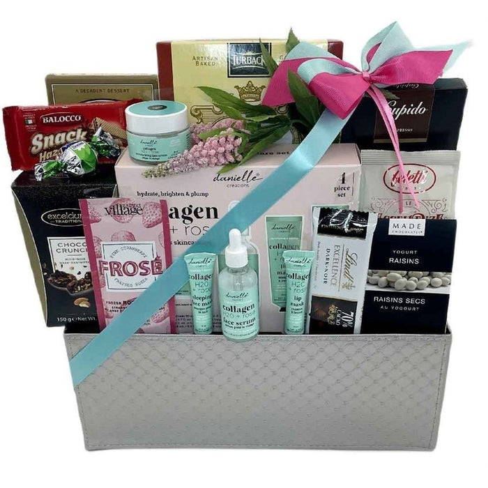 Pamper Her Spa Basket - Glitter Baskets - Spa Gift Baskets