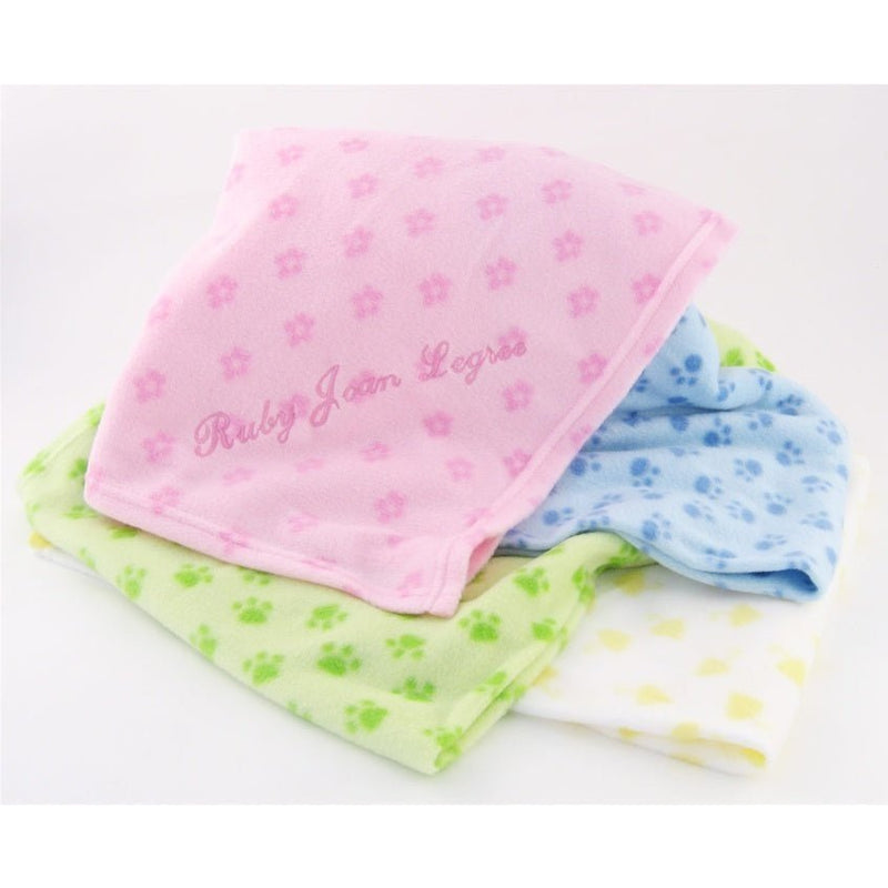 Personalized Fleece Baby Blanket - Glitter Gift Baskets
