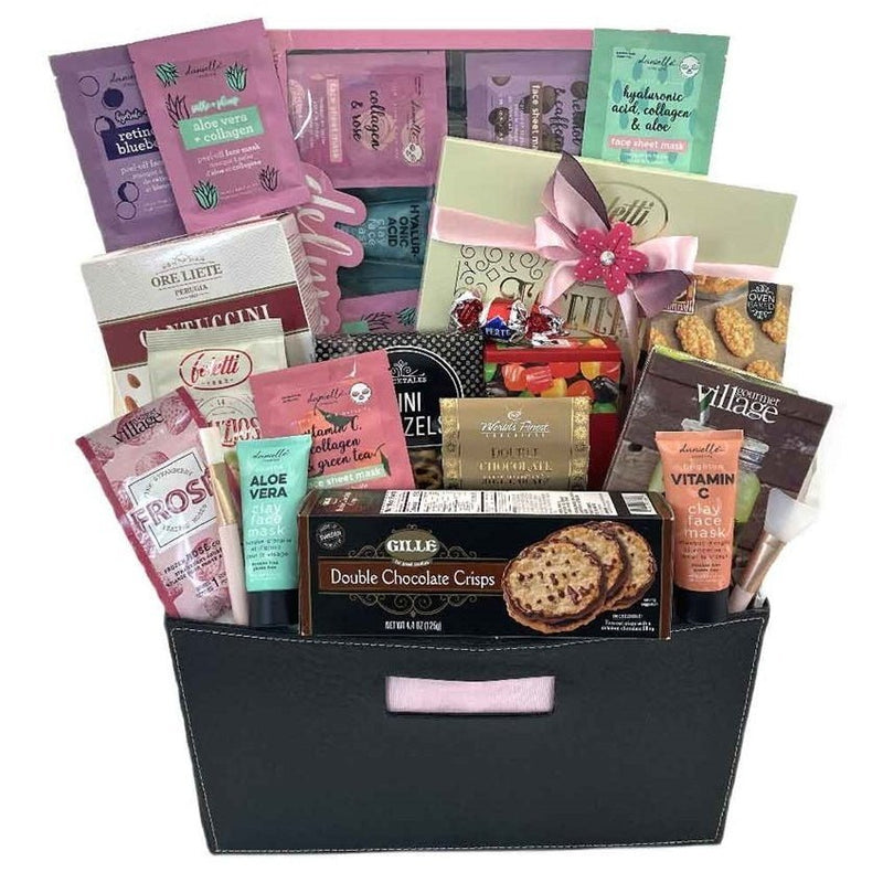 Ritzy Spa Getaway - Glitter Baskets - Spa Gift Baskets