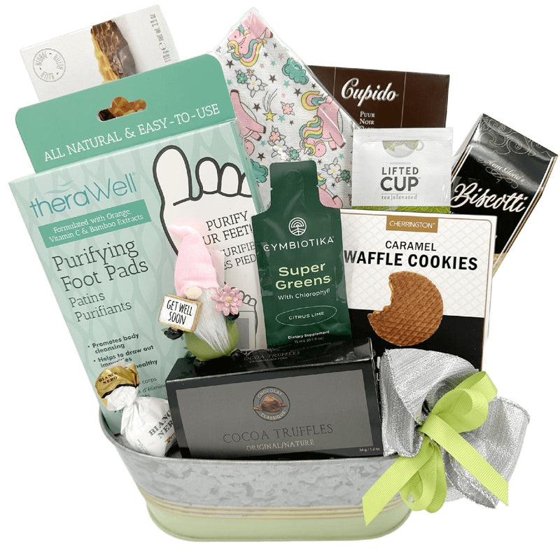 Serene Wellness Journey - Glitter Baskets - Get Well Soon Basket