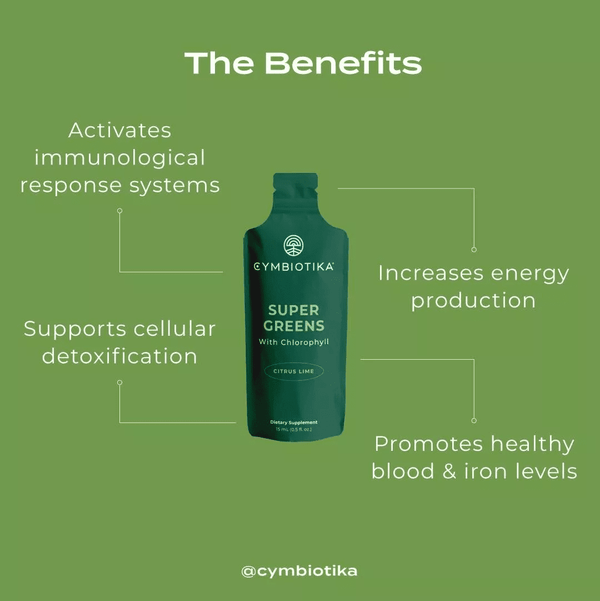 Super Greens by Cymbiotika (Boosts energy levels, Promotes healthy immune response) - Glitter Baskets - 