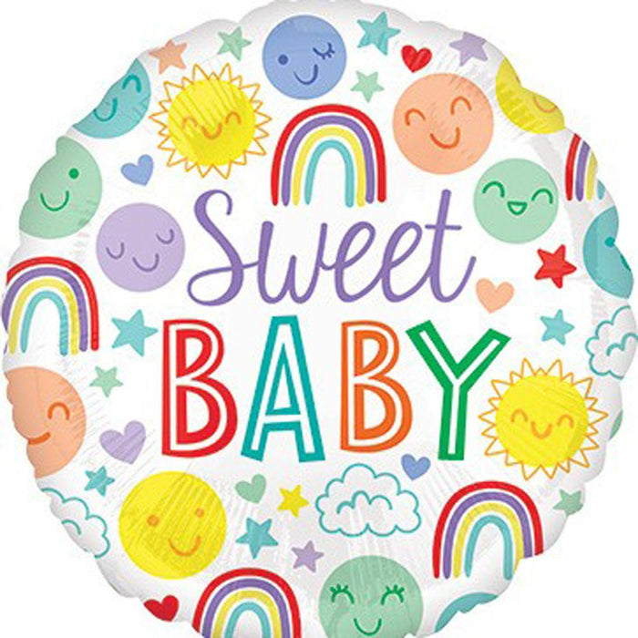 Sweet Welcome Baby Balloons - Glitter Gift Baskets