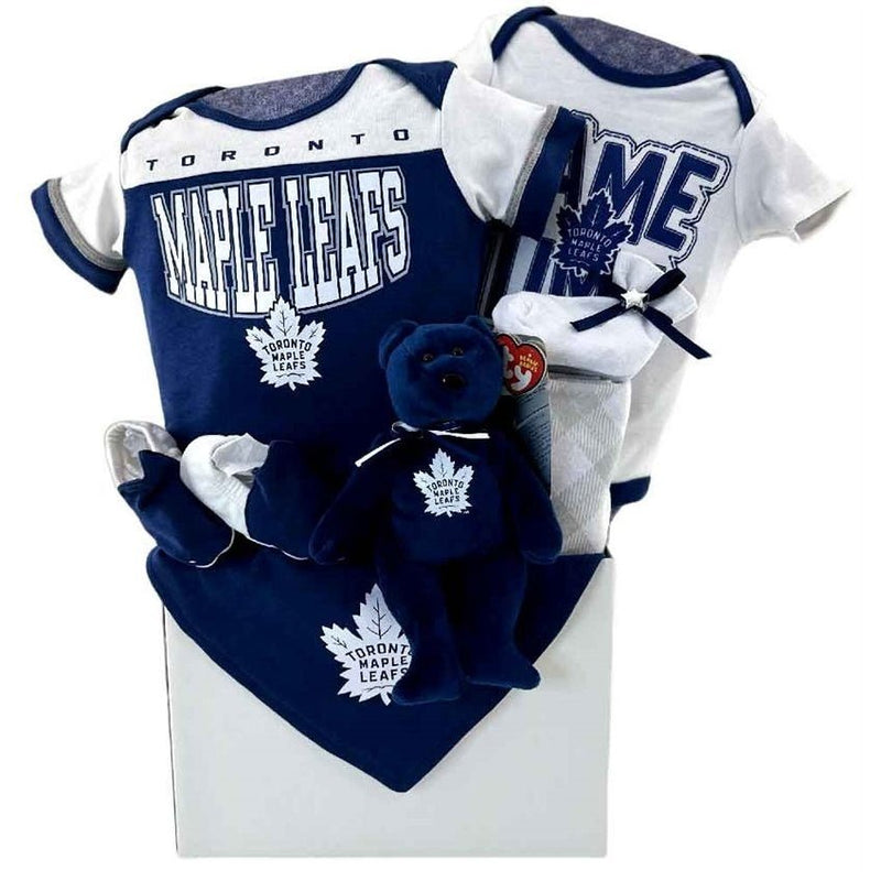 Toronto Maple Leafs Basket - Glitter Baskets - Baby Boy Gift Basket