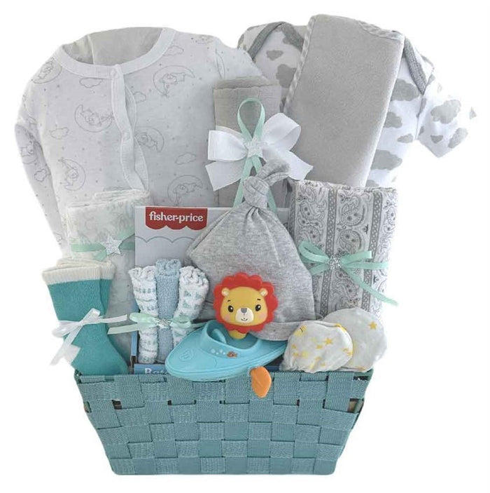 Welcome Little One - Glitter Baskets - Gender Neutral Baby Gift Basket